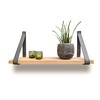 Brute Strength - Leather shelf brackets - Dark Grey -