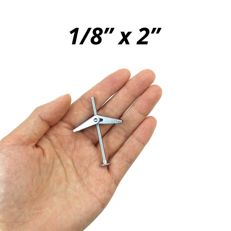 HASWARE Toggle Bolt Zinc Plated Steel and Wing Nut for