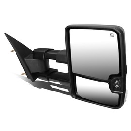 DNA Motoring TWM-016-T888-BK-SM-R Foldable Powered Heated Telescopic Towing Mirror w/Turn Signal Light Compatible with 14-17 Silverado 1500/14-17 Sierra 1500, Right Side