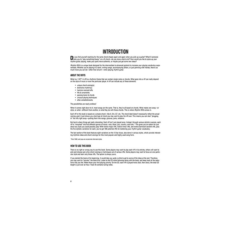 Hal Leonard Rhythm Riffs Guitar Method Book with Online Audio