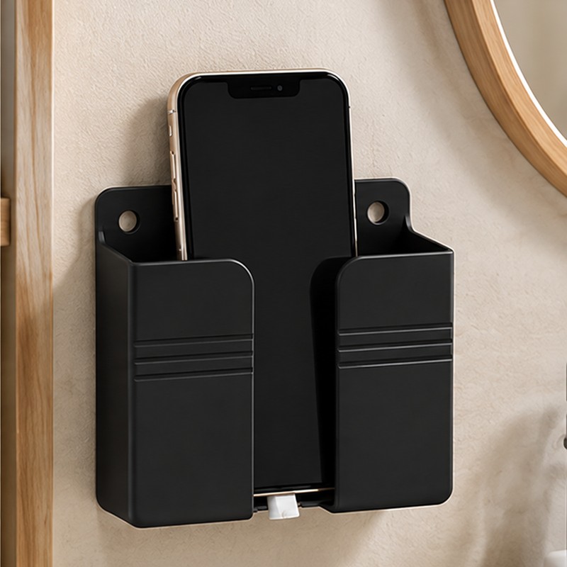 Wall Mounted Storage Box for Remote Controls – Punch-Free PP