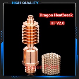 Super Print New Dragon Heatbreak High Flow V2.0 Heat Break Repair Parts / High Temperature For Dragon Hot V2.0 (New-HF V2.0)