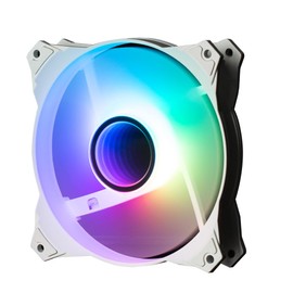 Zalman Infinity Mirror ARGB 120mm Case Fans, Silent 3-Pin Addressable RGB Fans for Computer Case & Liquid Radiator, 1200RPM Smooth and Silent, 55.2 CFM, Motherboard RGB SYNC (White)
