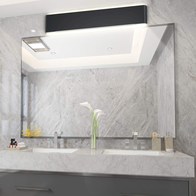 Aipsun 32.6 inch Modern Black Vanity Light Fixtures LED Black