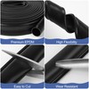 MYFAMIREA 16.5FT Garage Door Seals Bottom Rubber, 0.2" Triangle Weather
