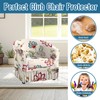 FUANGUI 2 Piece Club Chair Slipcover Stretch Barrel Chair Covers
