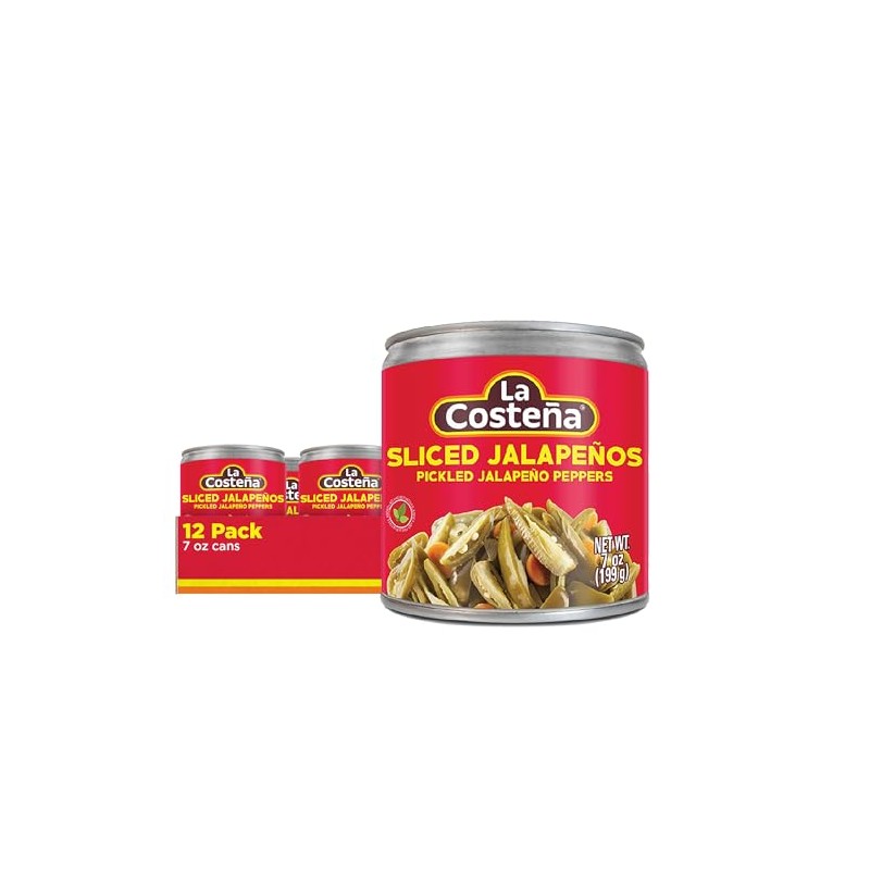 La Costeña Sliced Jalapeno Peppers - Pickled Jalapenos - Jalapeno