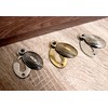 Oval Shaped Beehive/Reeded Door Lock Keyhole Escutcheons in Various Finishes