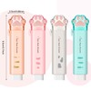 RosewineC 4 Pcs Cat Paw Shaped Retractable Erasers, 4 Color