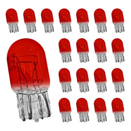 T20 7440A WY21W Turn Signal Bulb Daytime Running Light Blinker Brake Light Bulbs, 10PCS Monofilament Side Marker Lights Mini Taillight 7440 Bulb Replacement for Cars,Trucks,SUVs(Red)