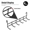 ZUDKSUY 4pcs Set of 6 Hooks Metal Grid Hook Holder
