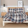 Chezmoi Collection 3-Piece Lodge Plaid Sheet Set Twin XL Size