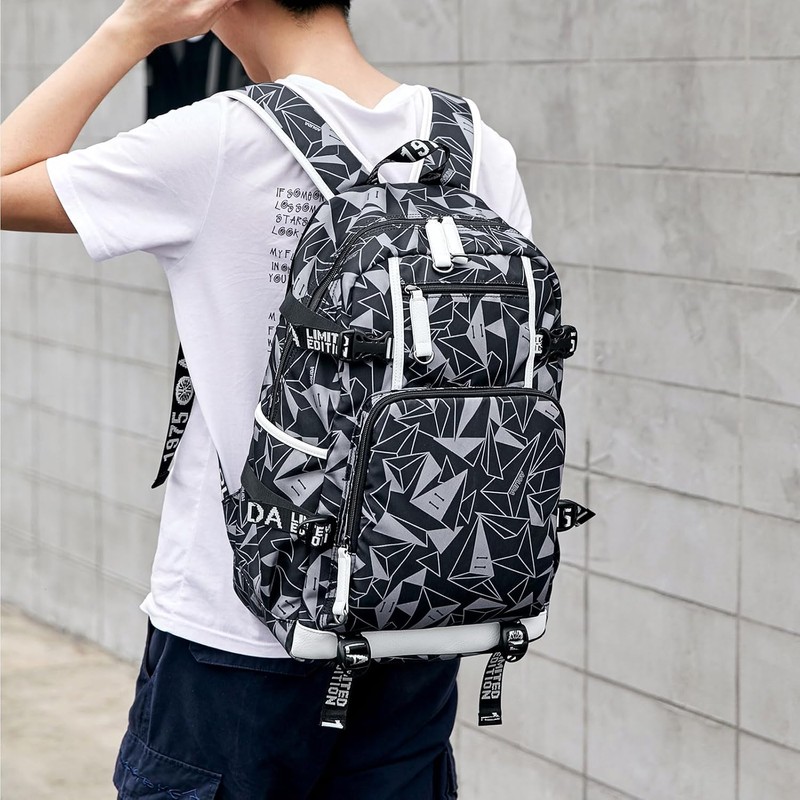 Ansigeren No. 30 Basketball Player Multifunctional Backpacks Sports Fan Bookbag