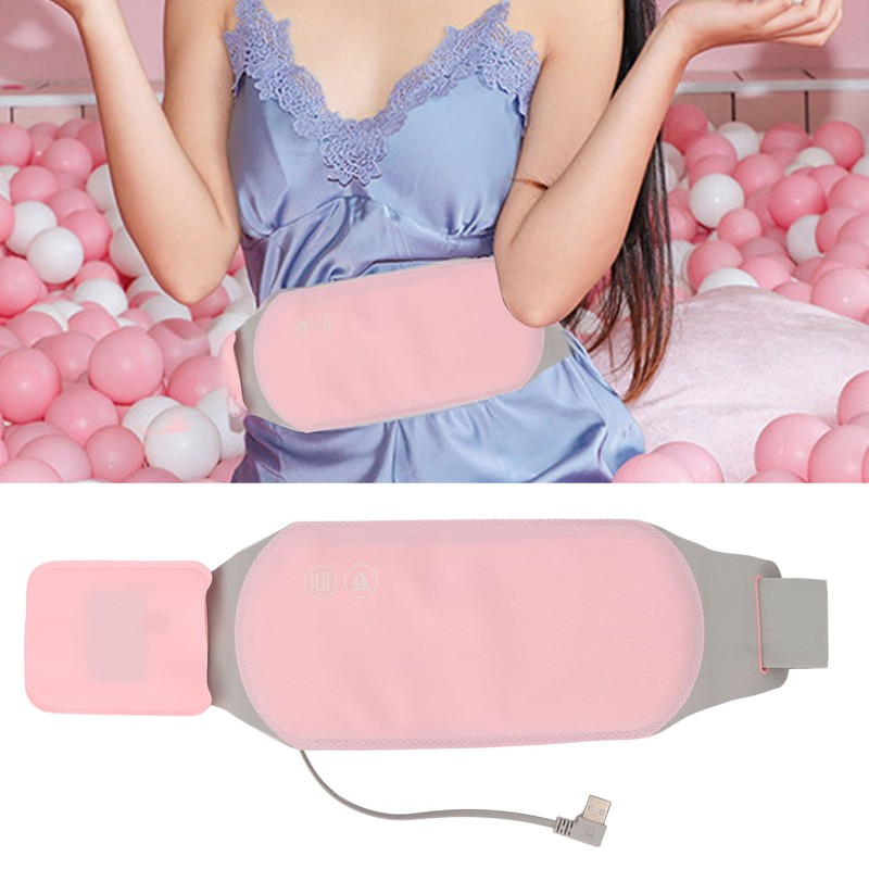 Electric Heated Waist Belt Hot Compress 3 Levels Heating USB