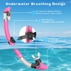 Snorkeling Gear for Adults, Panoramic Wide View Mask Dry Snorkel
