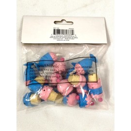 Unbranded 12 count kids valentines day ice cream milk shake erasers school office