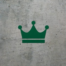 Transparent Decal Stickers Of Crown King Ruler Royalty (Green) Premium Waterproof Vinyl Decal Stickers For Laptop Phone Accessory Helmet Car Window Mug Tuber Cup Door Wall Decor USCSKUS878925GR090622