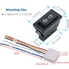 Gebildet 2 Pieces Universal 5-Pin Car Window Switch, Car Control