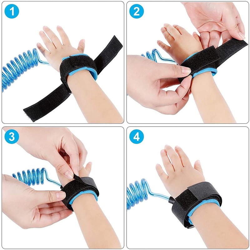Dingzing 2 x Safety Harness Wrist Strap, Children's Anti-Lost Wrist