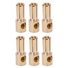 10Pcs Banana Plug Good Transmission Performance CNC Technology Anti Oxidation