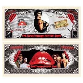 American Art Classics Rocky Horror Picture Show Million Dollar Bill in Collector Grade Currency Holder