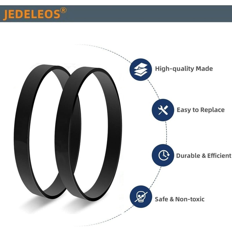 JEDELEOS Replacement Style U Belts for Eureka Airspeed, Sanitaire and