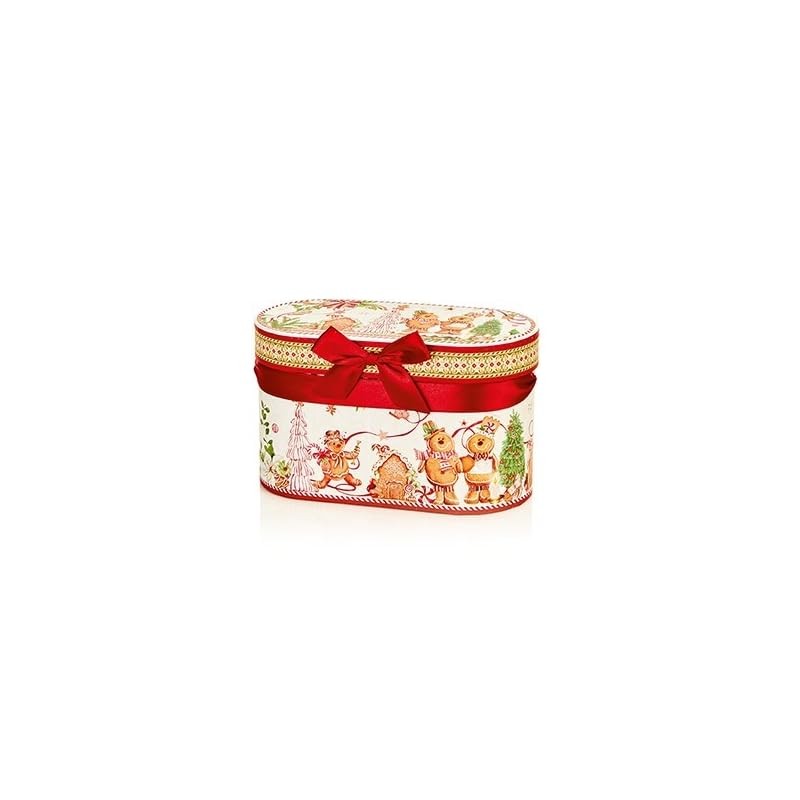 Premier Decorations Festive Ceramic Ginger Bread Mugs Gift Set of