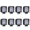 Greenmigo 8 x 27 W Square LED Headlight Offroad Lamp