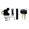 Motorcycle Anti-Theft Key Lock Helmet Holder Black