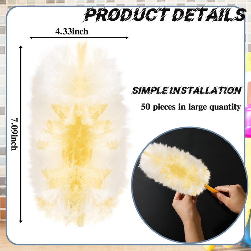 Vesici Duster Refills Compatible with Swiffer Dusters Bulk Disposable Replacement
