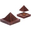 Sheesham Wood Pyramid Incense Cone Box with Fretwork