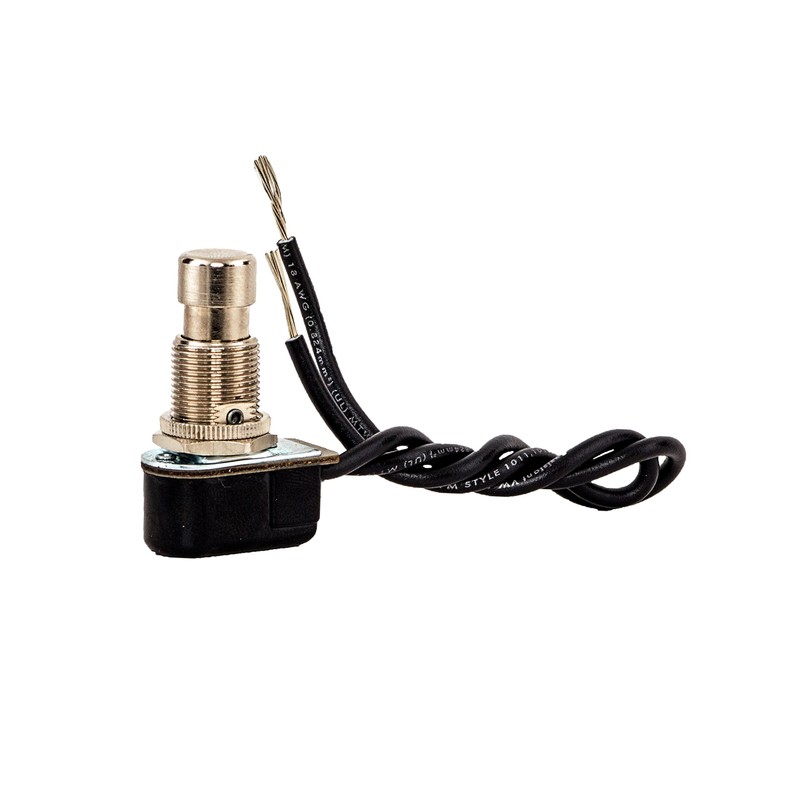 NSI 76040PW Push Button Switch, Push on/Push Off Circuit Function,