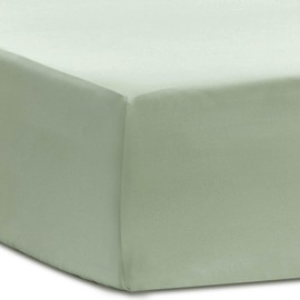 Bedsure Super King Fitted Sheet Deep - Bed Sheets Extra Deep Pocket 16 Inches (40 cm), Soft Brushed Microfiber for Super King Bed, Sage Green, 180x200cm