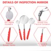 Copkim 3 Pieces Telescoping Inspection Mirror Stainless Steel Extendable Mechanic