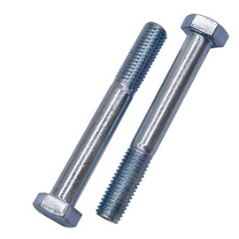 SKIR'CO Pack of 4 Hexagon Bolts Made of Galvanised Steel M12 x 90 mm, Hexagon Screws in Accordance with DIN 931, Partially Threaded, Hex Screws
