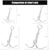 MHDMAG MHDMAG Grappling Hook with 3-Claw Stainless Steel Carabiner for
