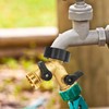 LIULO TOOL Brass Garden Hose Splitter 2 Way, Hose Y