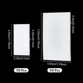 NBEADS 100 Pcs Aromatherapy Diffuser Pad, 2 Sizes Unscented Aroma Pads Humidifier Essential Oil Pads for Home Car Air Purifier Plug in Diffuser, White