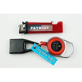 Bundle 2 Items - Lighter Leash Premium Clip and Patriot Lighter with Opener