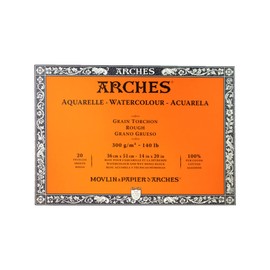 Arches Watercolor Paper Block, Rough, 14" x 20", 140 pound