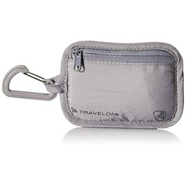 Travelon Travelon Rfid Blocking Clip Stash Pouch Travel Tote, Gray