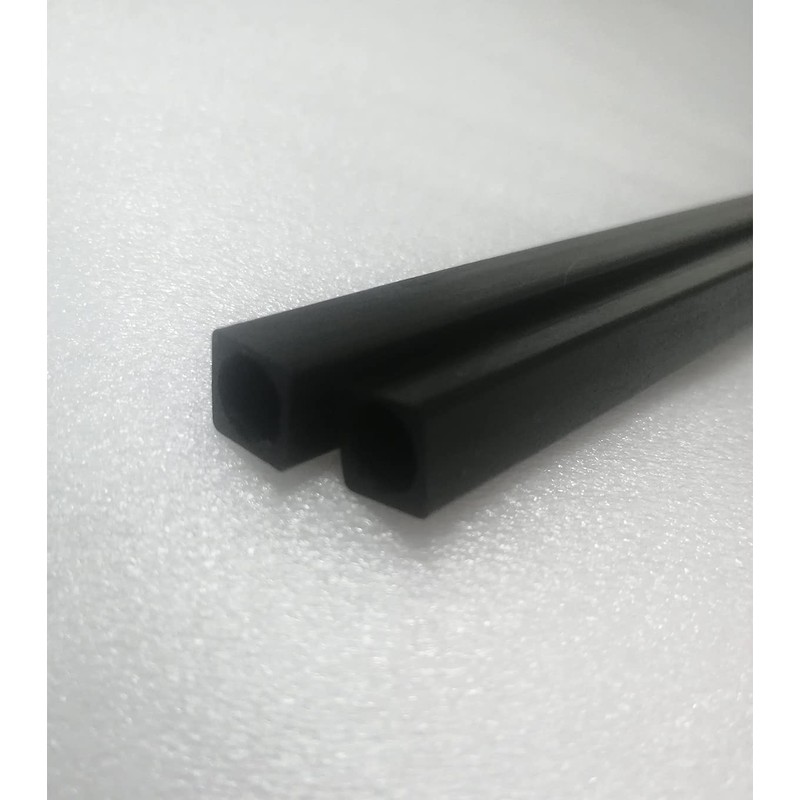 Square Carbon Fiber Tubes 10x10x8.5x330mm 5pcs Inner Round(Diameter 8.5mm),Pultruded Carbon