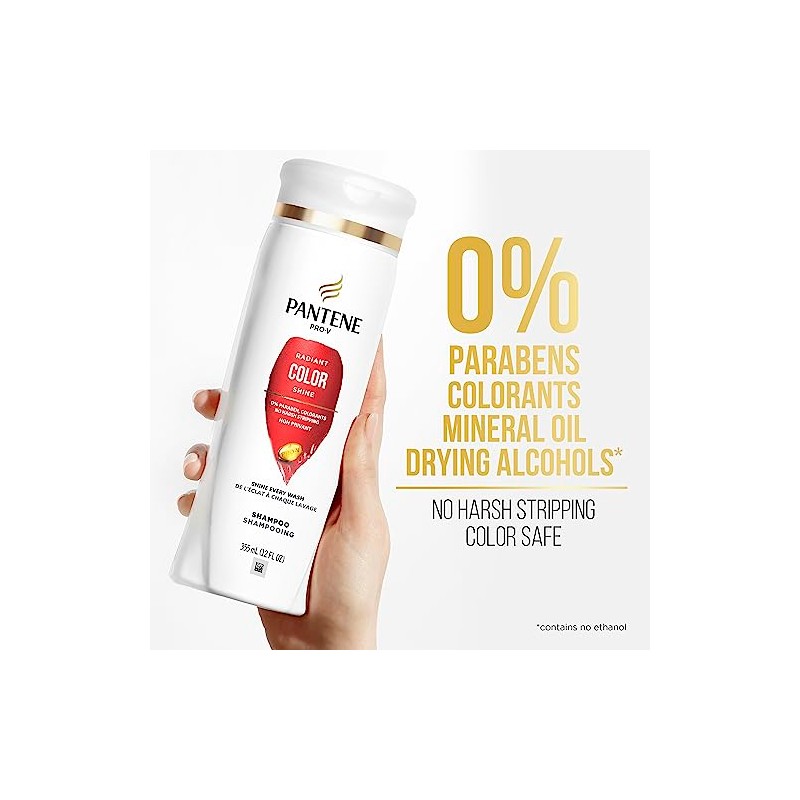 Pantene PRO-V Radiant Color Shine Shampoo, 12.0oz
