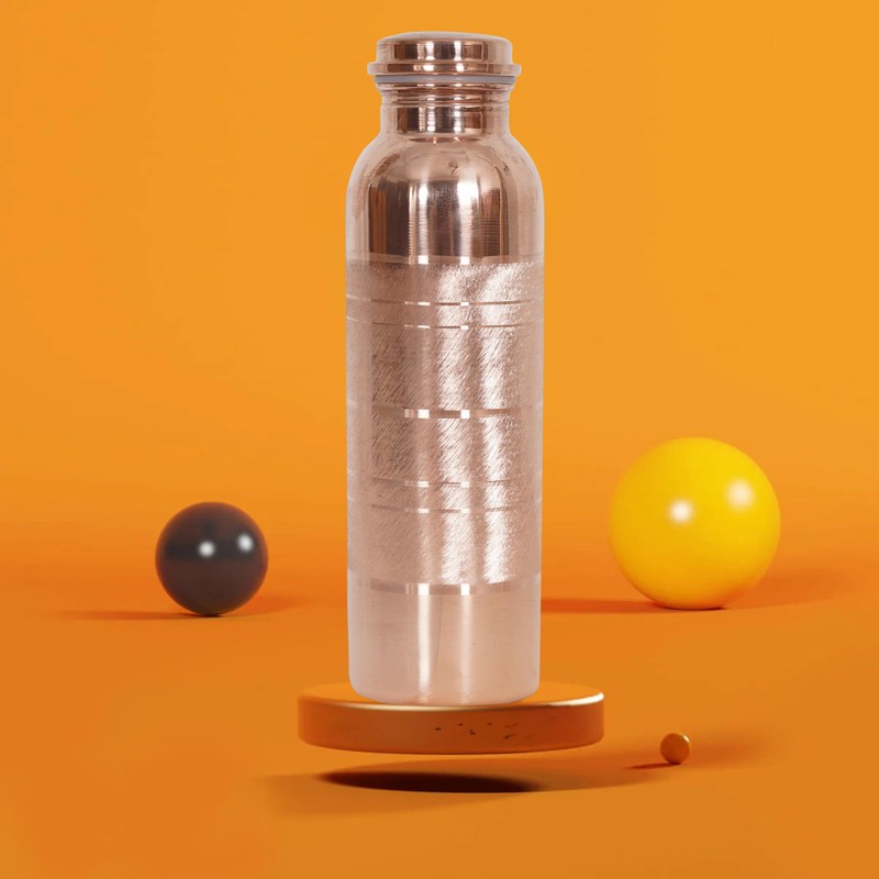 KALARATRI COPPER BOTTLE Pure Copper Water Bottle 34 Oz Copper