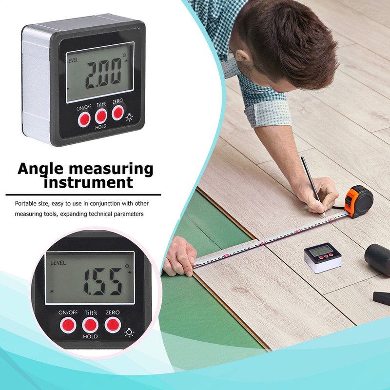 Horizontal Angle Meter Digital Protractor Inclinometer Electronic Level Box Magnetic