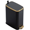 CEROELDA Small Bathroom Trash Can with Lid Soft Close-5L/1.3 Gal