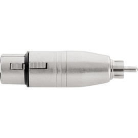 Pronomic AD-CMXF Adaptor - RCA Male to XLR Female - Ready Wired and Ready to Use - Robust Construction - Die-Cast Metal Housing