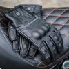 Classic Line Men's Motorcycle Gloves - High-Quality Genuine Leather, Reinforced