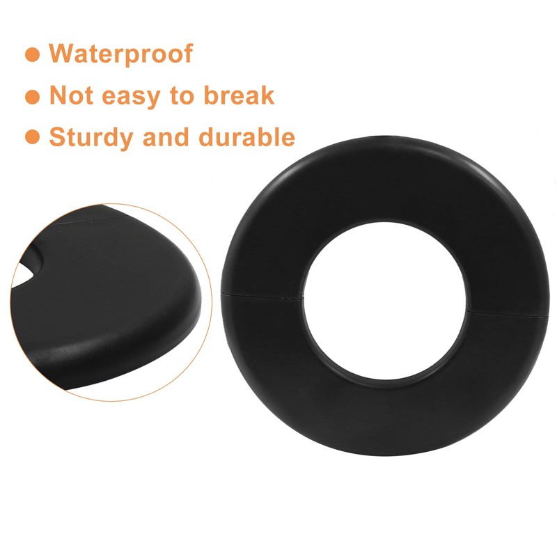 BokWin 2 Pcs Round Wall Split Flange Cover Escutcheon Plate