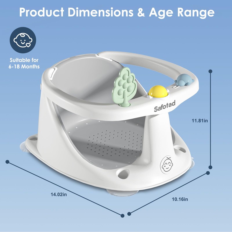Baby Bath Seat for Babies 6 to 18 Months, Toddler